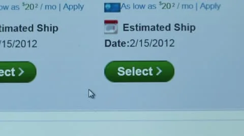"Select" button. Internet shopping. Stock Footage 10757718