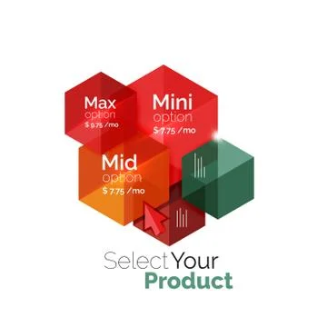 Select choice template イラスト素材