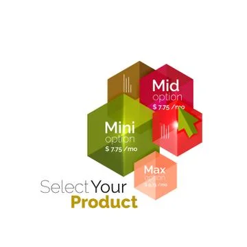 Select choice template イラスト素材