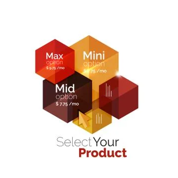 Select choice template イラスト素材