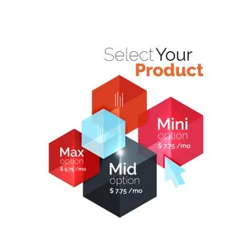 Select choice template イラスト素材