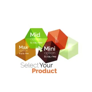 Select choice template イラスト素材