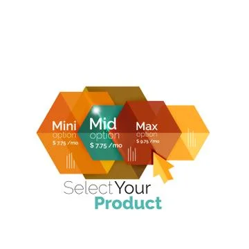 Select choice template イラスト素材