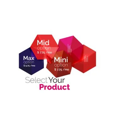 Select choice template イラスト素材