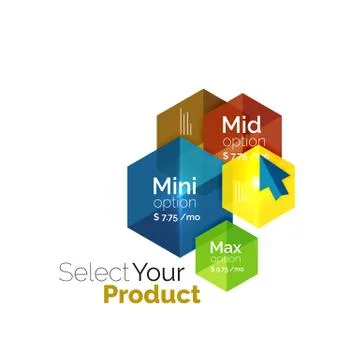 Select choice template イラスト素材