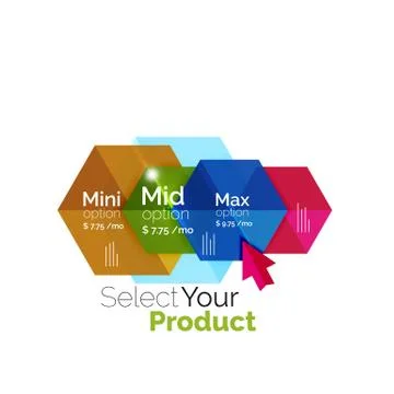Select choice template イラスト素材