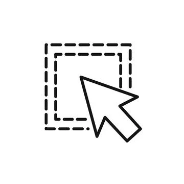 Select element logo sign vector outline Stock Illustration