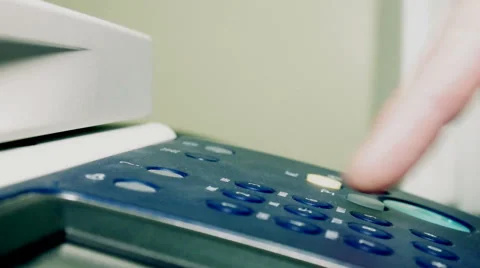 Select the format and number of copies to copier Stock Footage 67634328