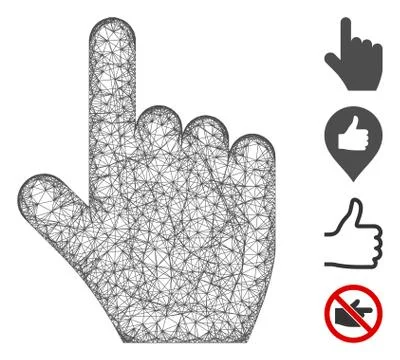 Select Gesture Web Vector Mesh Illustration イラスト素材