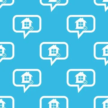 Select house message pattern Stock Illustration