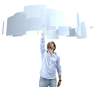 Select a media object Stock Illustration