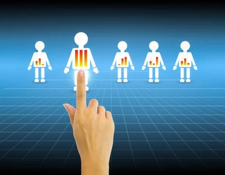 Select people Stock Illustration