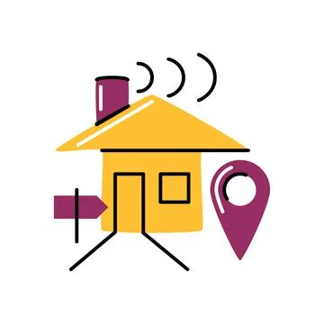 Select region. Vector icon in bold line style Stock Illustration