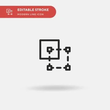 Select Simple vector icon. Illustration symbol design template for web mobile Illustrazione stock