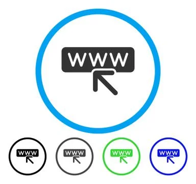 Select Website Rounded Vector Icon イラスト素材