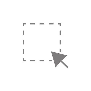 Selected Area web icon イラスト素材