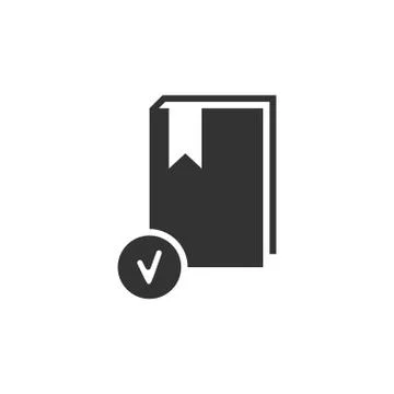 Selected book icon flat イラスト素材