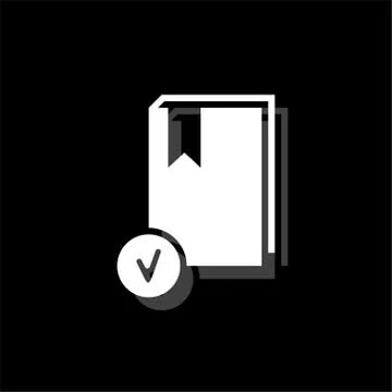 Selected book icon flat イラスト素材