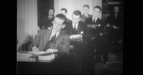 Selected candidates attending protocol classes Stock Footage 43391215