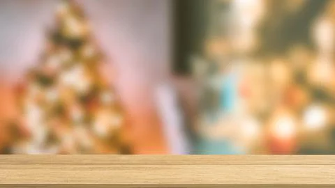 The Selected focus empty wooden table for photomontage or product display 3.. Stock Illustration