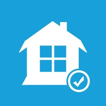 Selected house symbol 스톡 일러스트