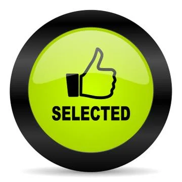 Selected icon Stock Illustration