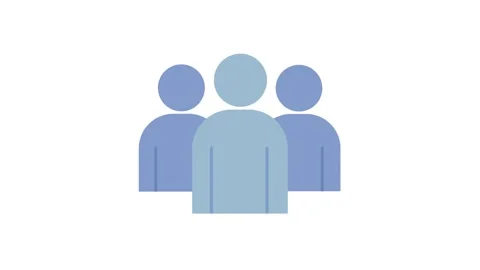 Selected Person Icon Animation on White Background Stock Footage 284880899