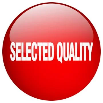 Selected quality red round gel isolated push button Stock Illustration