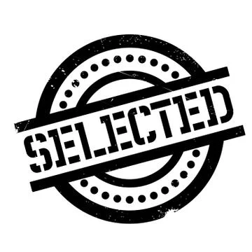 Selected rubber stamp Stock Illustration