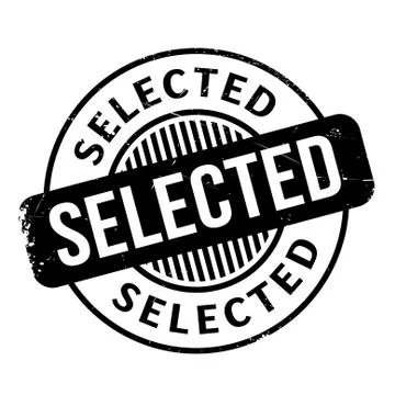 Selected rubber stamp Stock Illustration