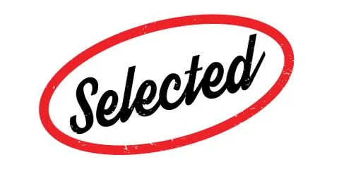 Selected rubber stamp Stock Illustration