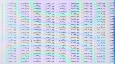 Selecting and clicking send junk to recyclebin Stockbeeldmateriaal 45276049
