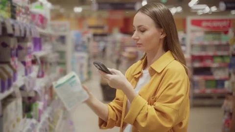 Selecting gaskets in a store with a focus on quality and compatibility Stock Footage 305413547