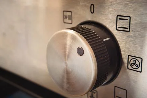 Selecting a program on a modern oven Stock Photos