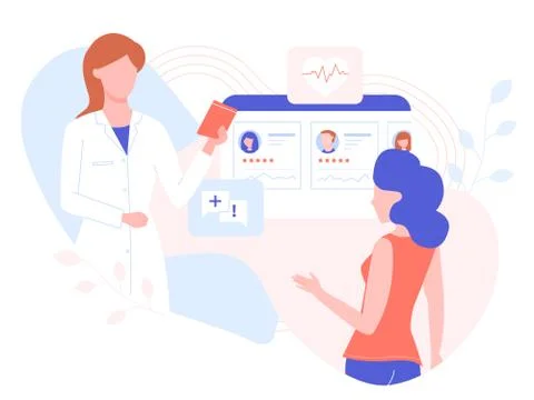 Selection of the attending physician Ilustração Stock