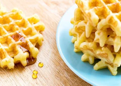 Selection of Belgium waffles Stock Photos