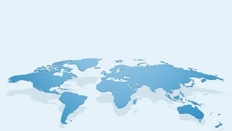 Selection of blue characters on abstract map of the world, concept of finding Stock Footage 118648019