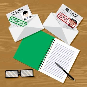 Selection of candidates for work Stock Illustration
