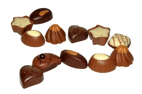 Selection Of Chocolates Stock Photos