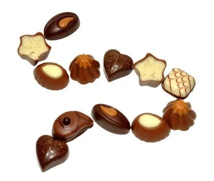 Selection Of Chocolates Stock Photos