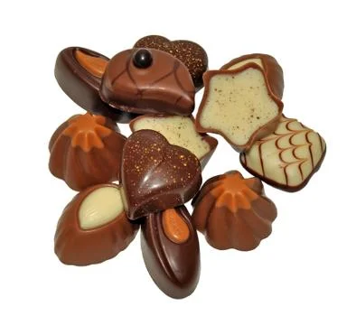 Selection Of Chocolates Stock Photos