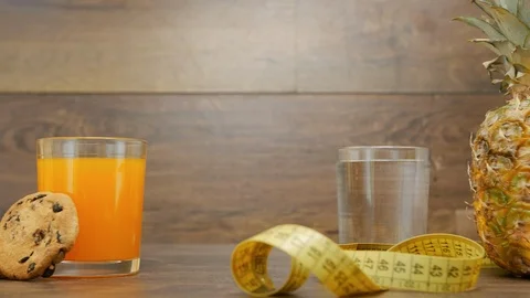 Selection choice - useful or harmful food and lifestyle. Healthy or unhealthy. Video stock 110820762