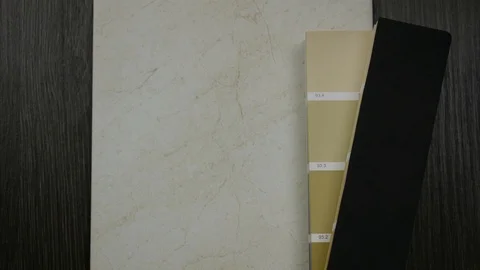 Selection of color for the color and texture of ceramic tiles. Stop motion Stock-Footage 86086126