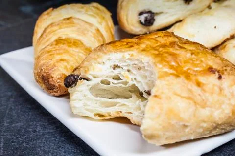 A Selection of Croissants Stock Photos