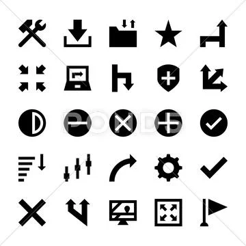 Selection, Cursors, Resize, Move, Controls and Navigation Arrows Icons ...