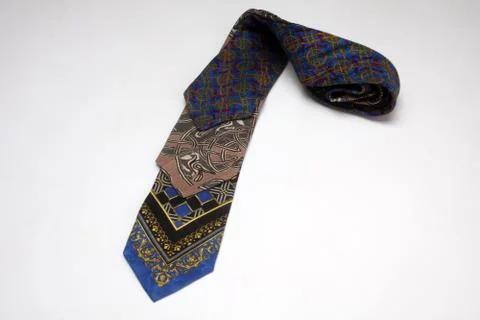 Selection of different colored ties Stock Photos