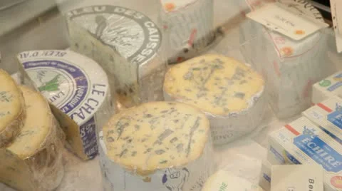 Selection of french cheese Video stock 12553277