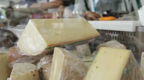 Selection of French cheese Video stock 12553450