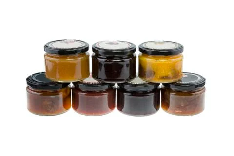 Selection of jams Stock Photos