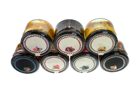 Selection of jams  Stock Photos